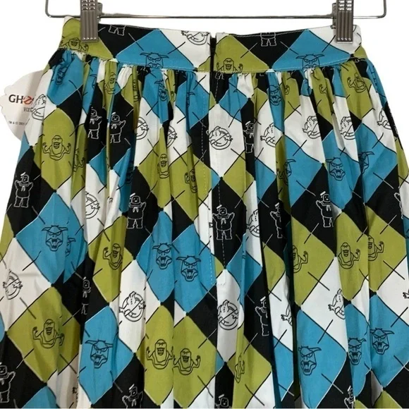 Vixen By Micheline Pitt Ghostbusters Midi Swing Skirt Size XS - Picture 6 of 9